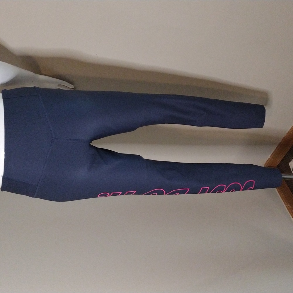 Nike Dri Fit Grey & Pink leggings Small - Picture 3 of 4